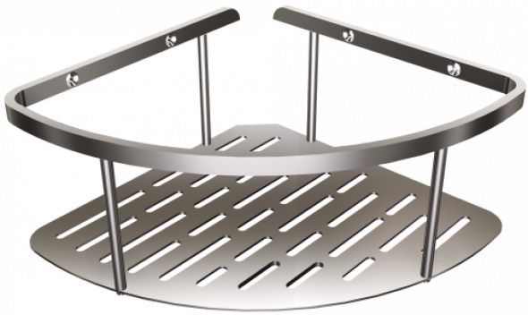 ANDEX Kosz półokrągły NORWEGIAN stal polerowana 489/SG (Stal polerowana)