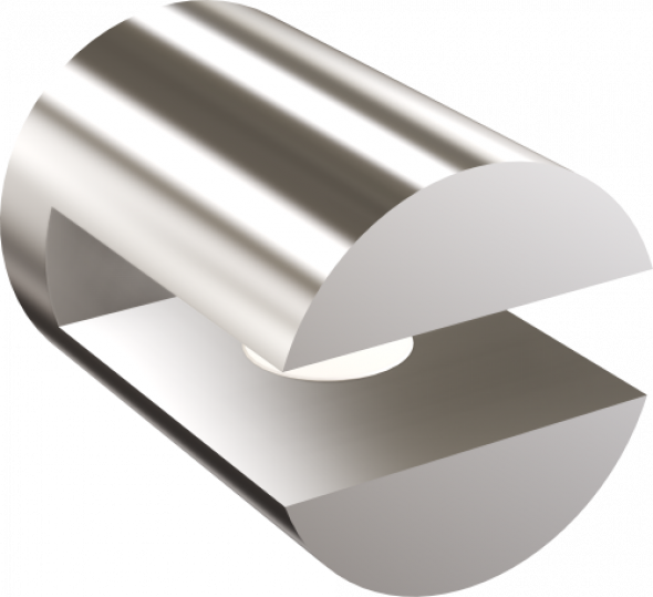 ANDEX Uchwyt do półki 6 mm 550/CC (Chrom)