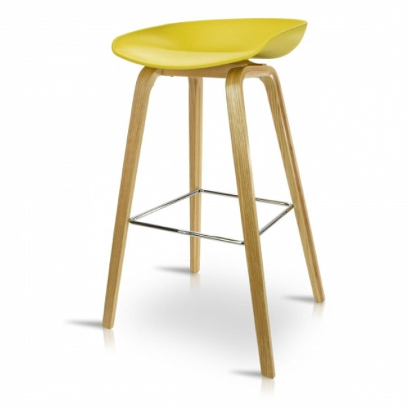 Designerski hoker MONTANA - kolor żółty