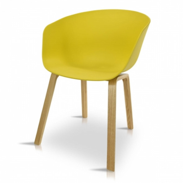 Designerskie krzesło CHICAGO - kolor żółty