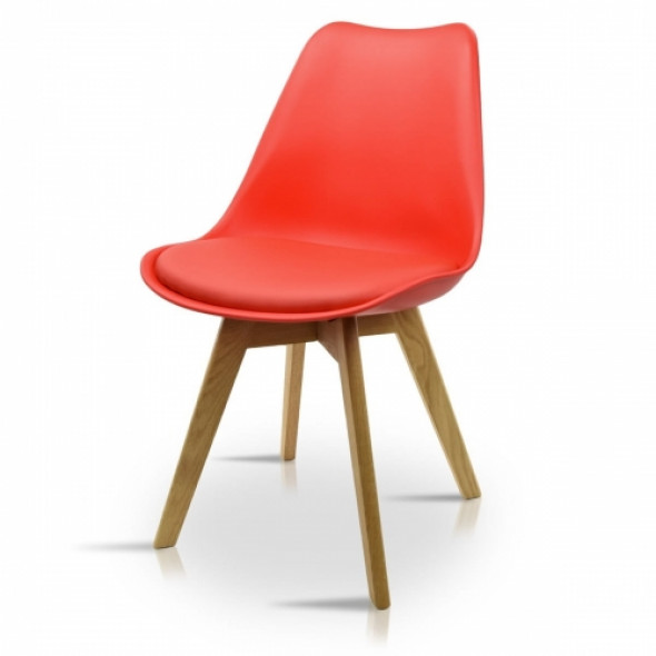 Designerskie krzesło FAVORITO PEPE - kolor czerwony