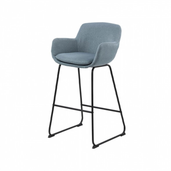 Hoker tapicerowany LUSE - kolor niebieski