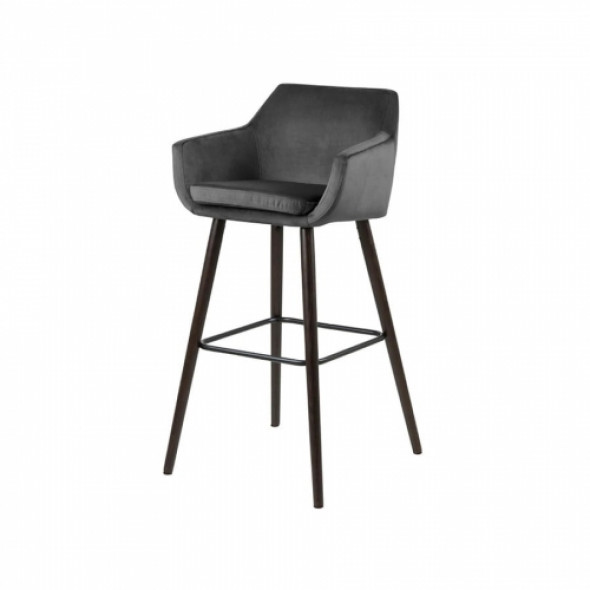 Hoker tapicerowany RONA - kolor ciemnoszary