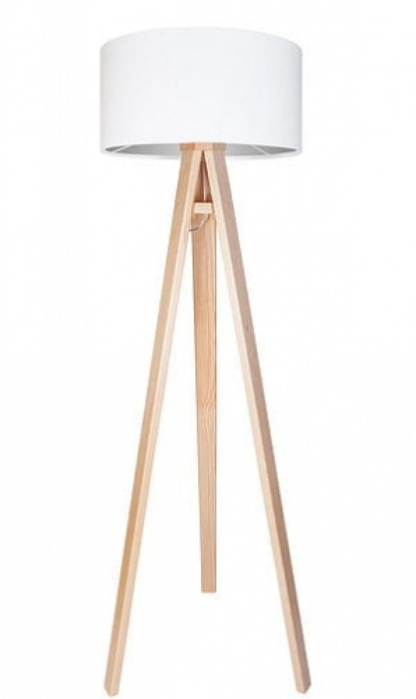 Klasyczna lampa stojąca Lilia srebrna 010p-061