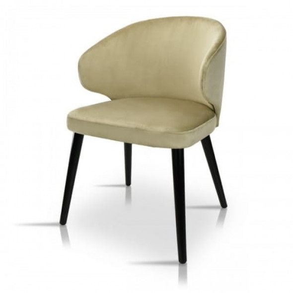 Krzesło designerskie tapicerowane SPARTA - kolor capuccino