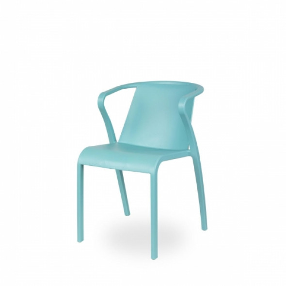 Krzesło Ezpeleta FADO - kolor aquamarine/jasnoniebieski