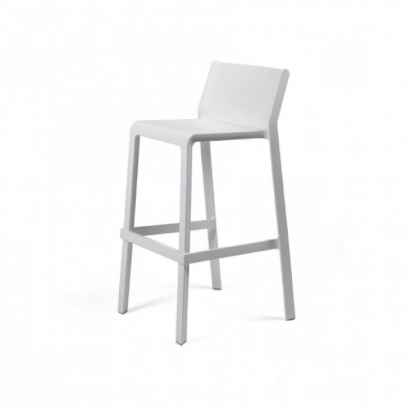 Krzesło hoker Nardi TRILL STOOL - kolor bianco/biały