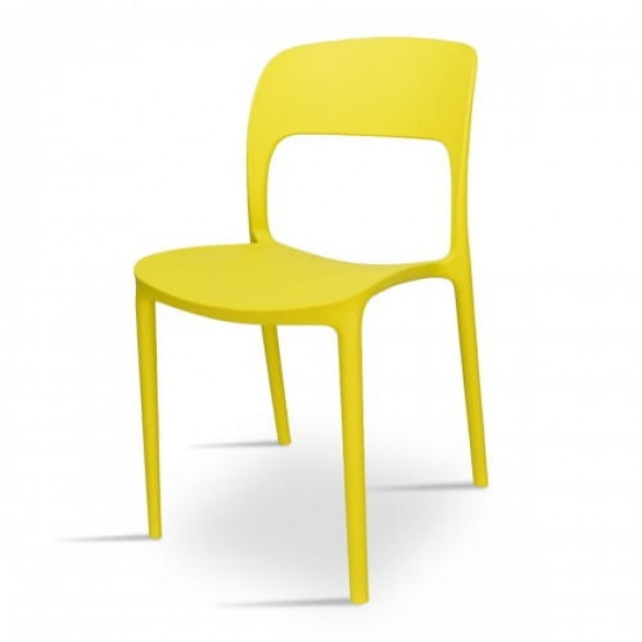 Krzesło JENS - kolor żółty