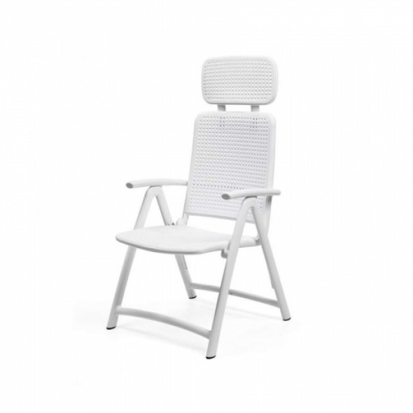 Krzesło/fotel Nardi ACQUAMARINA - kolor bianco/biały