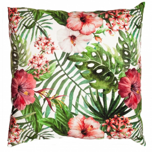 Kwiatowa aksamitna poduszka MIMOSA