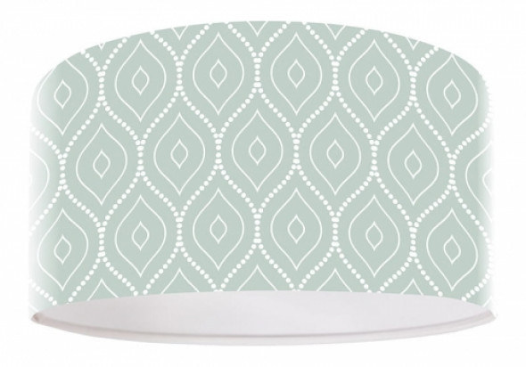 Ladna lampa wisząca Jasno niebieska w geometryczne wzory-198-60cm