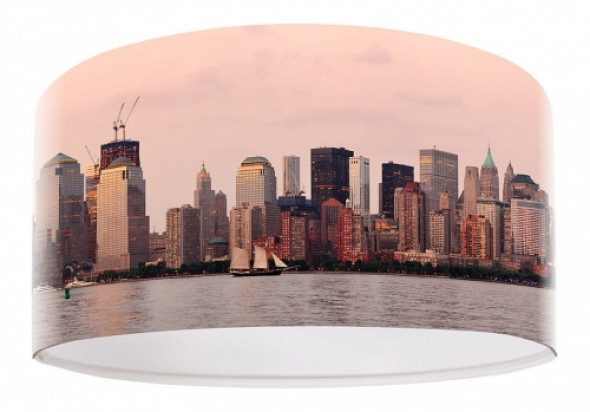 Ladna lampa wisząca Zorza nad miastem-178-40cm