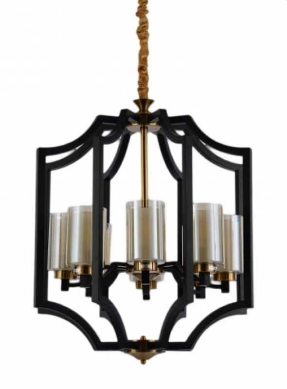 lampa wiszaca loft czarno-mosiezna vigatto w8