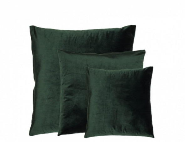 Modna aksamitna poduszka GRINN FINN SET Ciemna zieleń