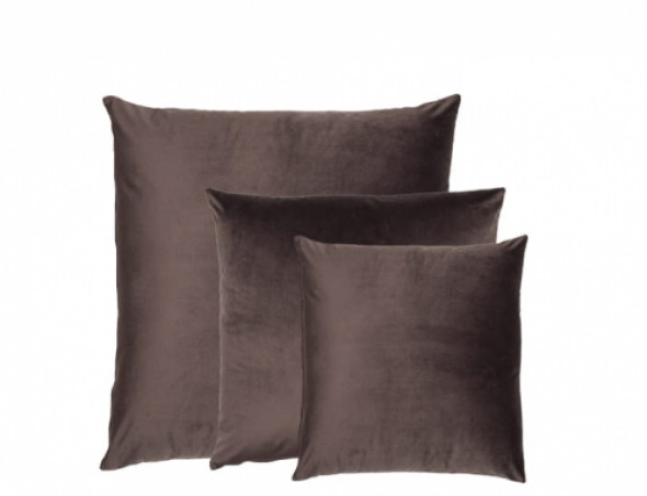 Modna aksamitna poduszka SWIT EARTH SET Brązowa
