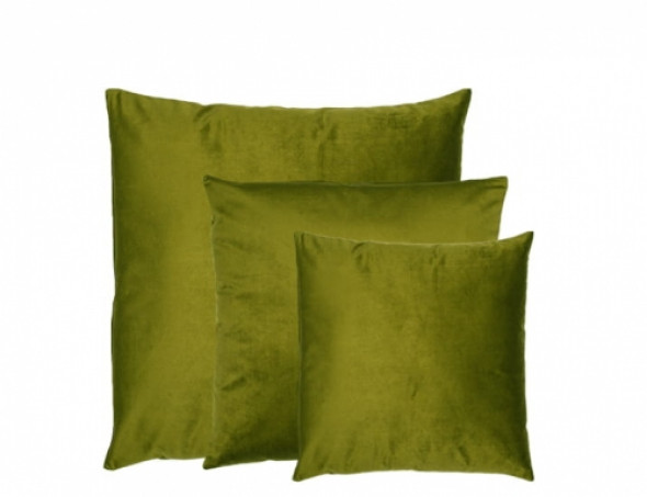 Nowoczesna aksamitna poduszka CYDR SET Oliwkowa
