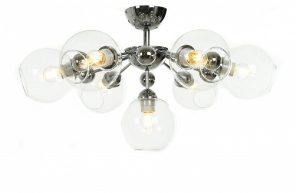 nowoczesna lampa sufitowa plafon chromowany devoli w7