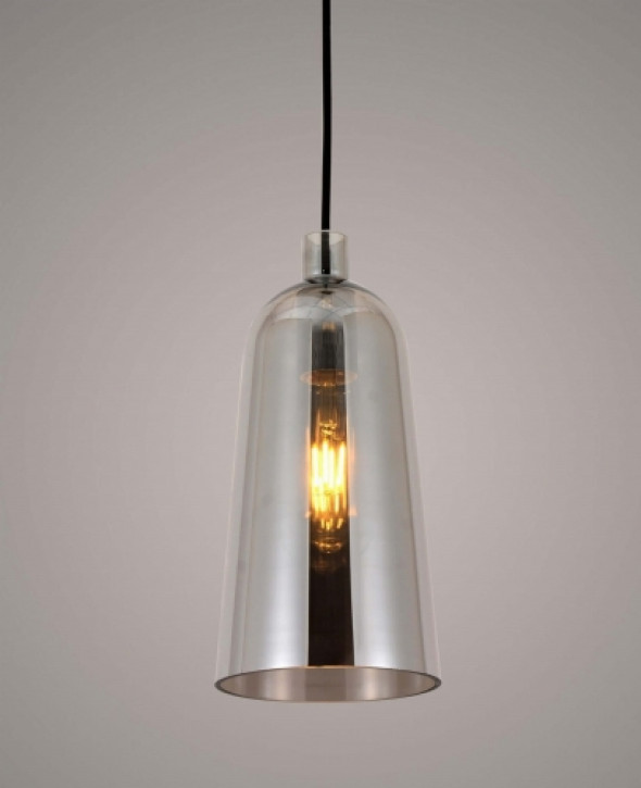 nowoczesna lampa wisząca szklana szara nordica