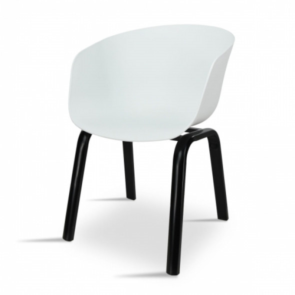 Nowoczesne krzesło CHICAGO 4 - kolor biały