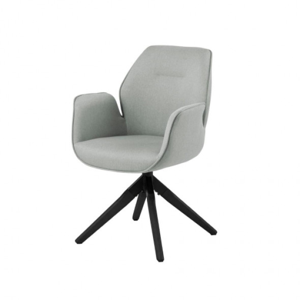 Nowoczesne krzesło tapicerowane ARTHUR - kolor jasnoszary