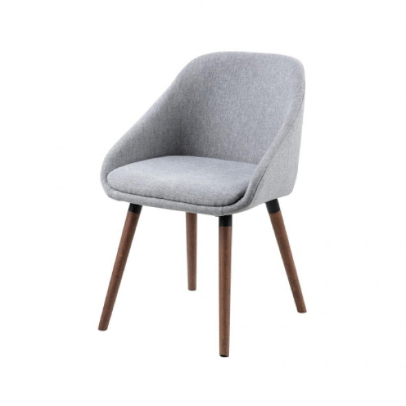 Nowoczesne krzesło tapicerowane MUNA - kolor jasnoszary