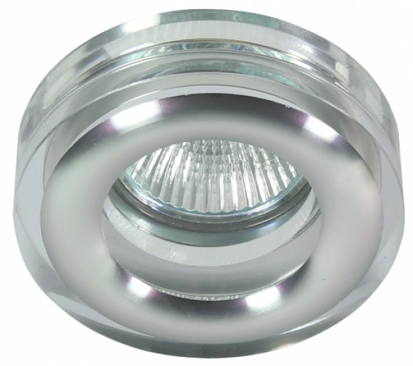Oprawa Stropowa Dekoracyjna Okrągła Sk-81 Ch/Tr Mr16 1X50W Chrom Transparent