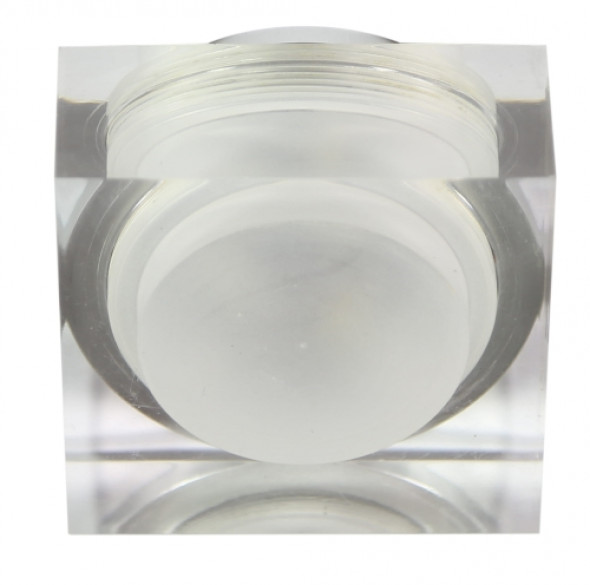Oprawa Stropowa Stała Kwadratowa Sak-02 Al/Tr Led 3W Led 230V Szkło Akrylowe Tra