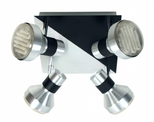 Sortha 1 Lampa Sufitowa Plafon 4X9W Gx53 Energooszczędna