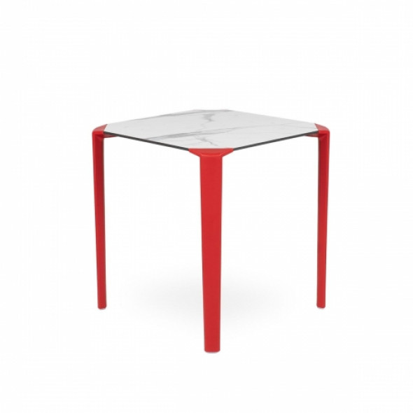 Stół Ezpeleta ONE 70 - kolor white cherry/biało czerwony