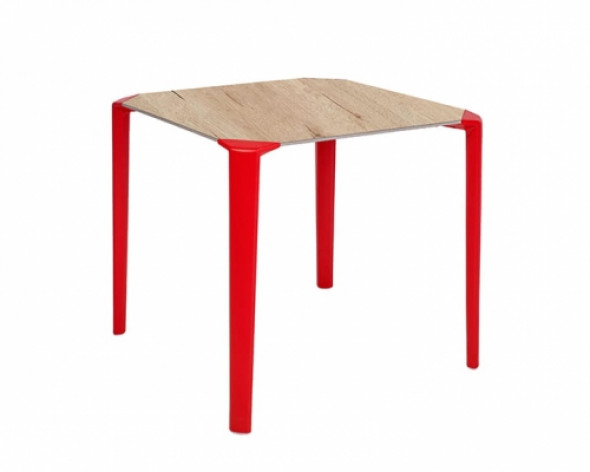 Stół Ezpeleta ONE 80 - kolor oak cherry/dębowo czerwony