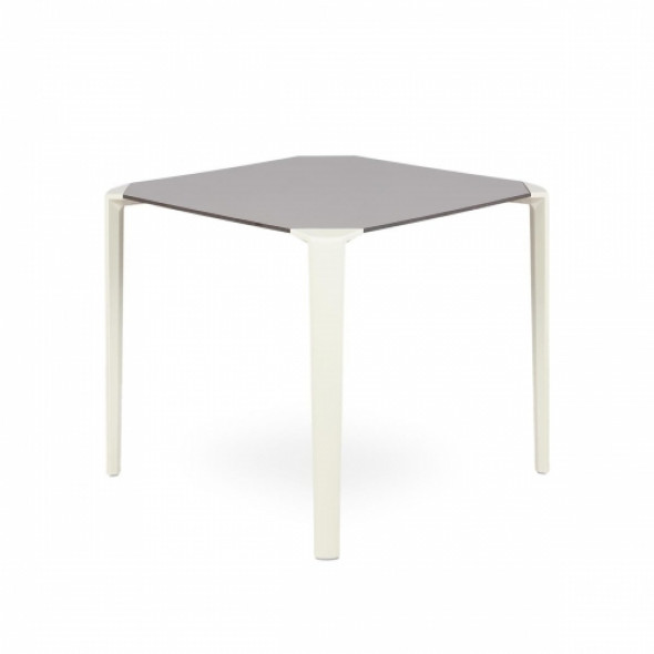 Stół Ezpeleta ONE 80 - kolor taupe sand/jasnobrązowo piaskowy