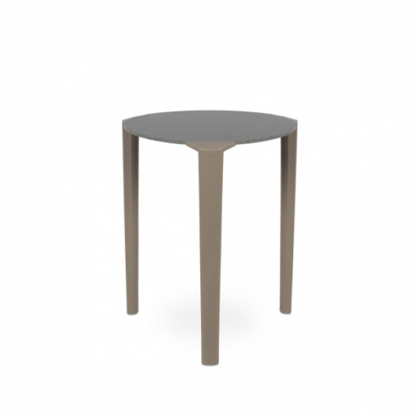 Stół Ezpeleta ONE Q60 - kolor anthracite taupe/antracytowo jasnobrązowy