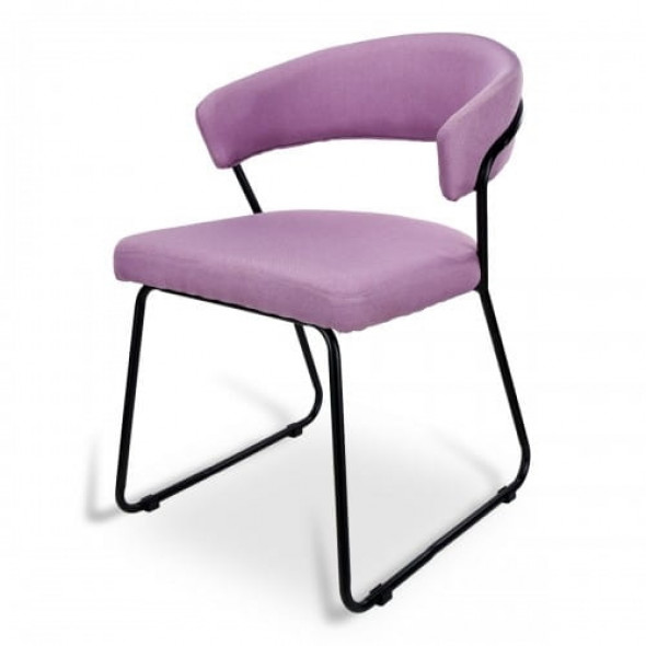 Tapicerowane krzesło MATHEO - kolor różowy