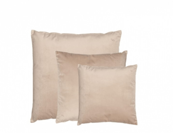 Yes Set elegancka aksamitna poduszka Beżowa