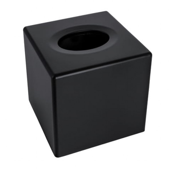 Pojemnik na chusteczki kwadratowy CZARNY MAT