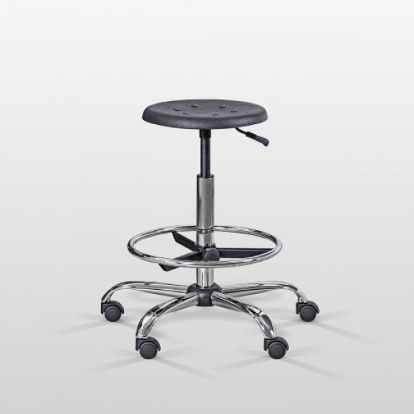 Taboret medyczny obrotowy T-POL-1 z podnóżkiem