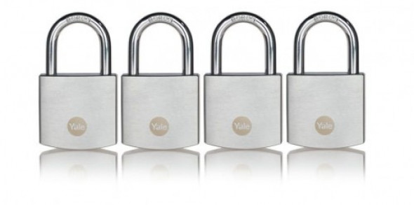 Y120B/50/127/4 kłódka mosiężna chromowana Yale