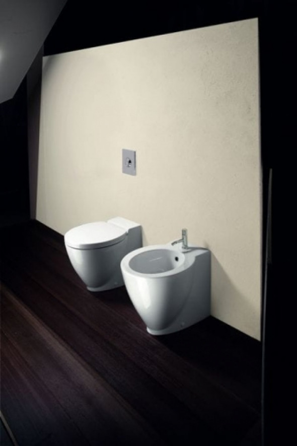 Catalano Zero Plus stojące białe miska wc VPZG + bidet BIZG