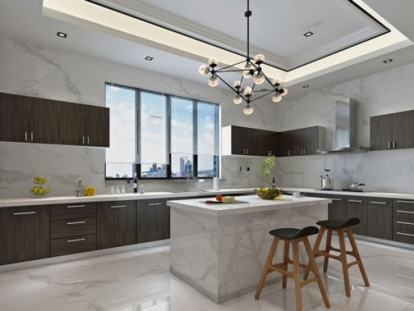 CERAMICA PICASA PŁYTKA GRESOWA CALACATTA BIANCO SLIM RTT. LEV. 60x120