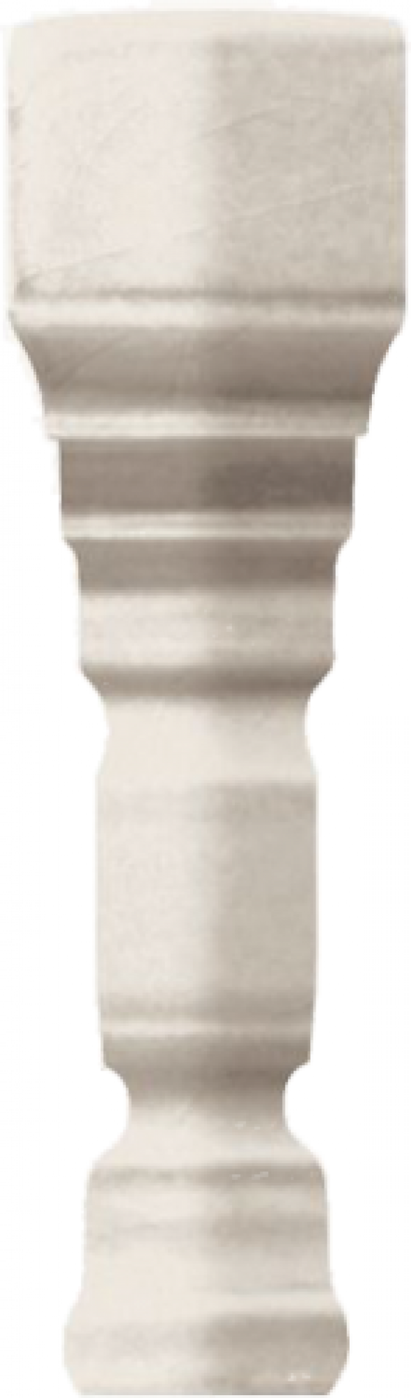 GRAZIA CERAMICHE EPOQUE ANGOLO TERMINALE DECO BIANCO CRAQUELE 2x12 TEAD5 Narożnik