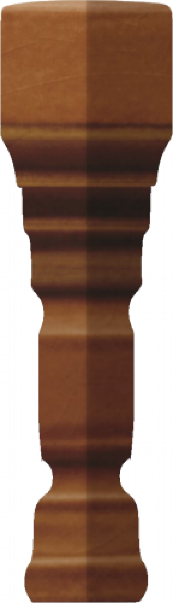 GRAZIA CERAMICHE EPOQUE ANGOLO TERMINALE DECO DARK CARAMEL CRAQUELE 2x12 TEAD7 Narożnik