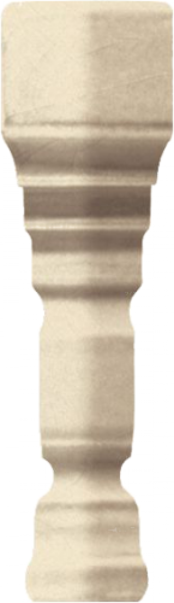 GRAZIA CERAMICHE EPOQUE ANGOLO TERMINALE DECO DARK IVORY CRAQUELE 2x12 TEAD2 Narożnik