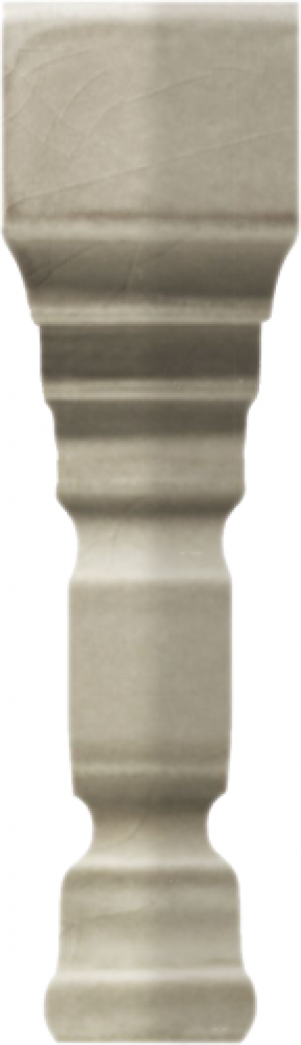 GRAZIA CERAMICHE EPOQUE ANGOLO TERMINALE PITTI DARK GREY CRAQUELE 2x12 TEAP4 Narożnik