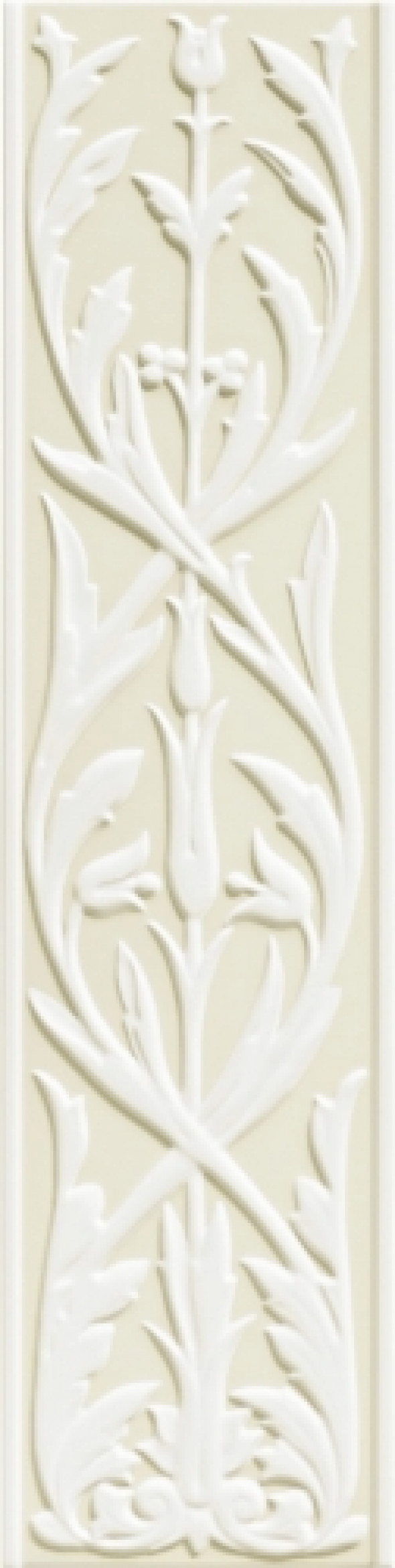 GRAZIA CERAMICHE ERMI.DECO ERMITAGE DECORATO BIANCO/BEIGE MATT 20x80x1 HER11 Płytka Ścienna