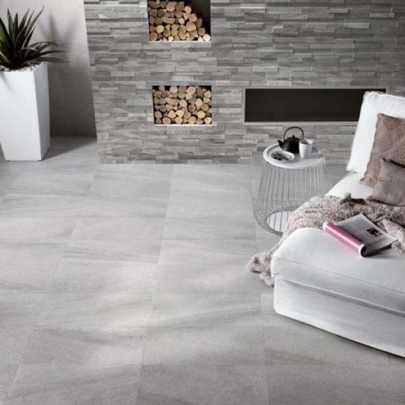 Gres Supergres Stockholm LYSGRAU RTT. 60x120 SY12