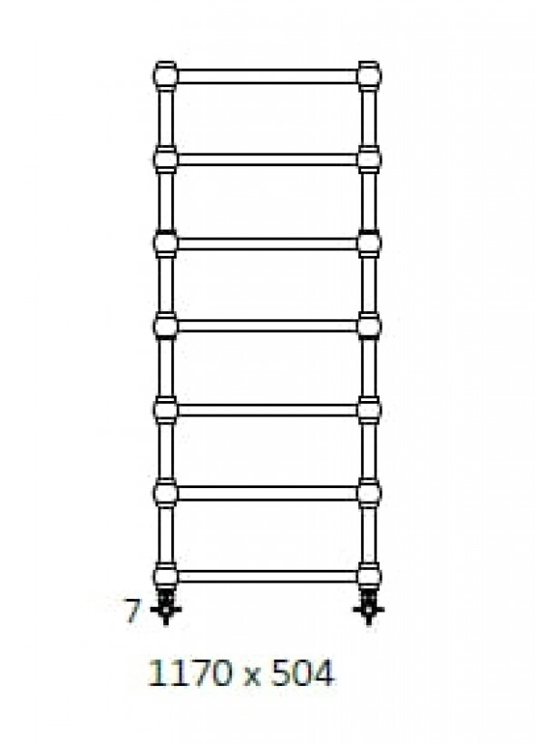 Grzejnik Łazienkowy Terma Retro 1170/504 Chrom SX