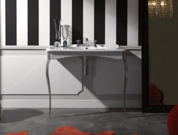 Kerasan Retro konsola 100 cm z nogami chrom 1049KO