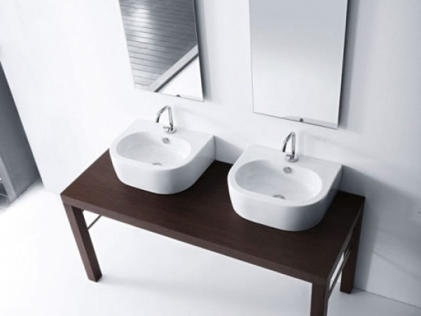 Kerasan umywalka Flo biała 50/40 3141