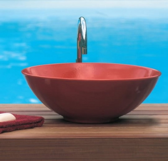 Nic Design umywalka nablatowa czerwona Sonia 49 cm ND-UM-SO-CZE