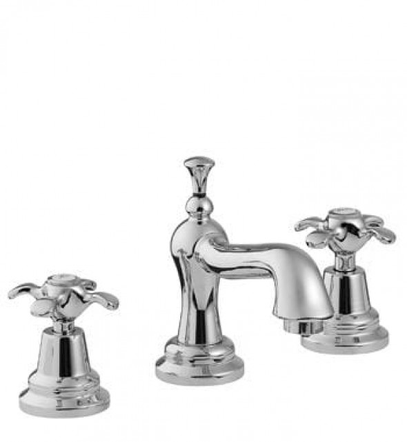 Rubinetterie Treemme bateria umywalkowa 3-otworowa Nuova Retro 4110 chrom
